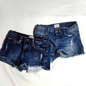 Hudson Girls Sz-6x Denim Shorts